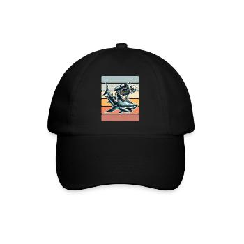 Tauchen Taucher - Baseballkappe - Schwarz/Schwarz - Vorne