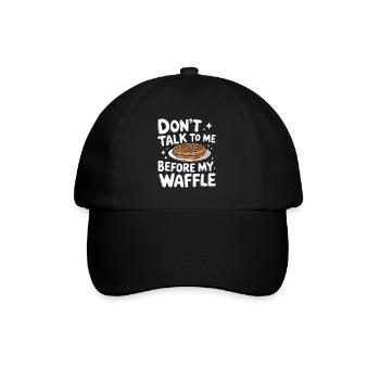 Waffles Breakfast Sweets - Baseball Cap - black/black - Front