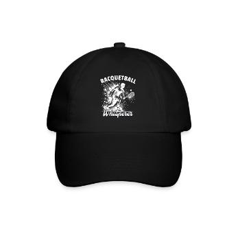 Racquetball Whisperer - Baseballkappe - Schwarz/Schwarz - Vorne