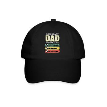 Papa grimpeur Fête des pères - Casquette classique - noir/noir - Devant