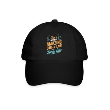 So sieht ein erstaunlicher Schwiegersohn aus - Baseballkappe - Schwarz/Schwarz - Vorne