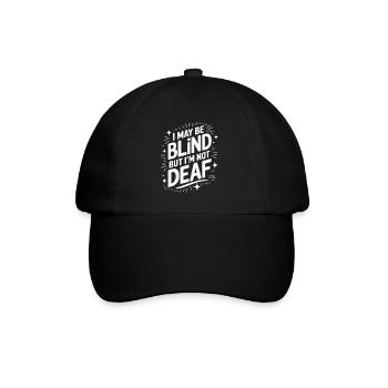 Aveugle Personnes malvoyantes - Casquette classique - noir/noir - Devant