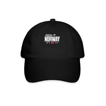 Norway Souvenir Scandinavia Norway Lofoten - Baseball Cap - black/black - Front