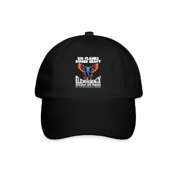 BIG FLAMES, BIGGER HEART - ELEPHOENIX - Baseball Cap - black/black - Front