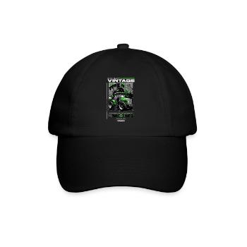 Anniversaire de fermier de tracteur vintage né en 2002 - Casquette classique - noir/noir - Devant