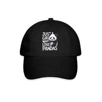 Panda Bear Panda Animal Pandas - Baseball Cap - black/black - Front