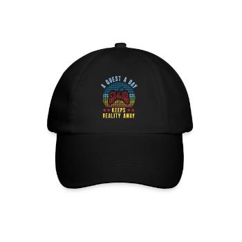 Jouer à Gamer A Quest A Day - Casquette classique - noir/noir - Devant