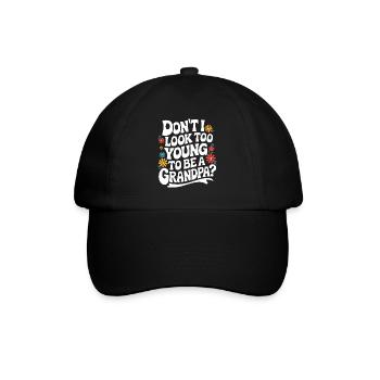 Papy Grand-père Famille Fête des pères - Casquette classique - noir/noir - Devant