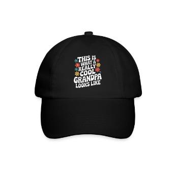 Papy Grand-père Famille Fête des pères - Casquette classique - noir/noir - Devant