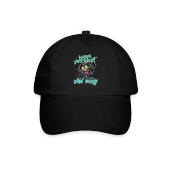Chat fou Mieux fou que l’un d’entre vous - Casquette classique - noir/noir - Devant