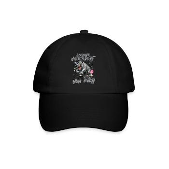 Crazy Rhino Better crazy than one of e - Baseball Cap - black/black - Front