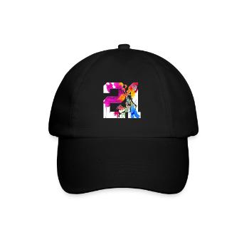 21E ANNIVERSAIRE BASKET-BALL NUMÉRO 21 - Casquette classique - noir/noir - Devant