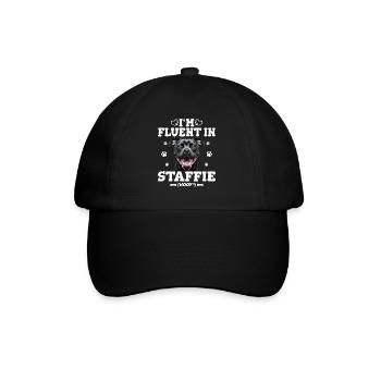Parler Le Staffie Cadeau Humour Chien Staffie - Casquette classique - noir/noir - Devant
