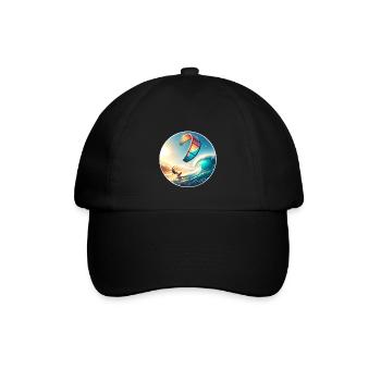 Kitesurf Kitesurfer Kiteboard - Casquette classique - noir/noir - Devant