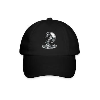 Kitesurf Kitesurfer Kiteboard - Casquette classique - noir/noir - Devant