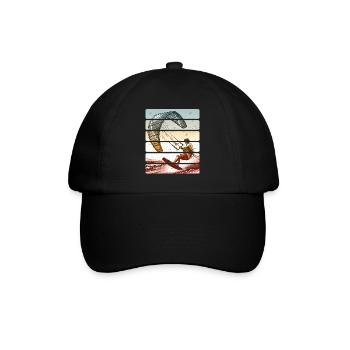 Kitesurf Kitesurfer Kiteboard - Casquette classique - noir/noir - Devant