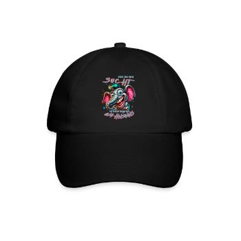 Wenn ihr mich sucht ich bin am Rande des Wahnsinns - Baseballkappe - Schwarz/Schwarz - Vorne