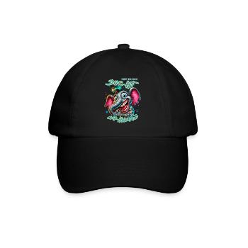 Wenn ihr mich sucht ich bin am Rande des Wahnsinns - Baseballkappe - Schwarz/Schwarz - Vorne