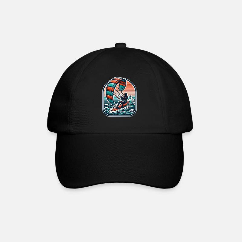 Kitesurf Kitesurfer Kiteboard - Casquette classique - noir/noir