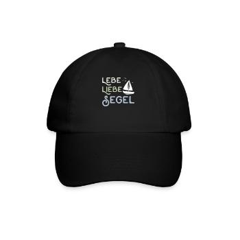 Live Love Sailing Skipper Captain Sailing & Sailing - Baseball Cap - black/black - Front