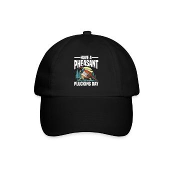 Truthahnjagd Abenteuer: Ich Will Nur Putenjagd - Baseballkappe - Schwarz/Schwarz - Vorne