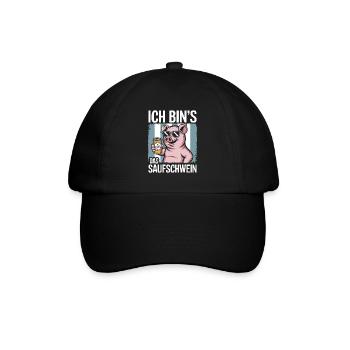 C’est moi l’alcool cochon buvant de la bière alcool fête - Casquette classique - noir/noir - Devant