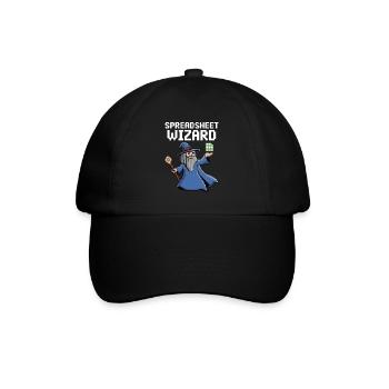 Spreadsheet Wizard Funny Controller Accountant - Baseball Cap - black/black - Front