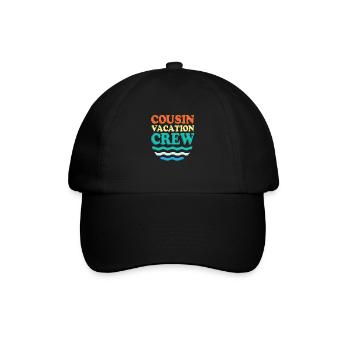 Cousin Crew - Baseballkappe - Schwarz/Schwarz - Vorne
