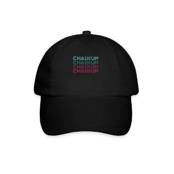 Boulderer Chalk Up Bloc - Casquette classique - noir/noir - Devant