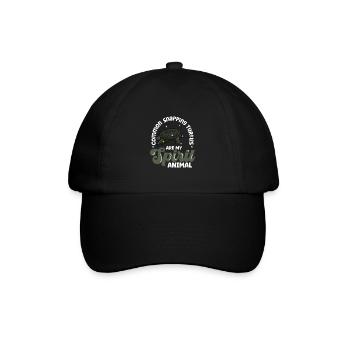 Mon animal spirituel - Tortue serpentine - Casquette classique - noir/noir - Devant