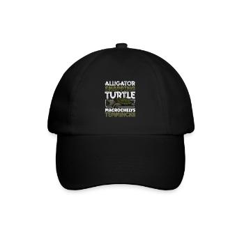 Alligator turtle - Baseball Cap - black/black - Front
