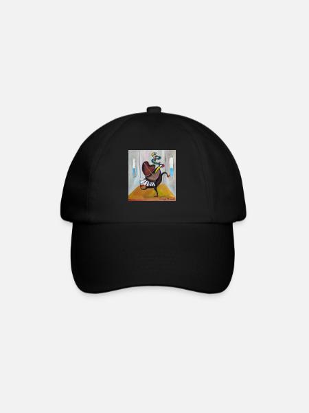 Tanz des Klaviers - Baseballkappe - Schwarz/Schwarz