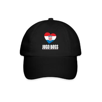 croatia jugo boss T-Shirt - Baseball Cap - black/black - Front