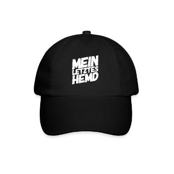 Mein letztes Hemd - Baseballkappe - Schwarz/Schwarz - Vorne
