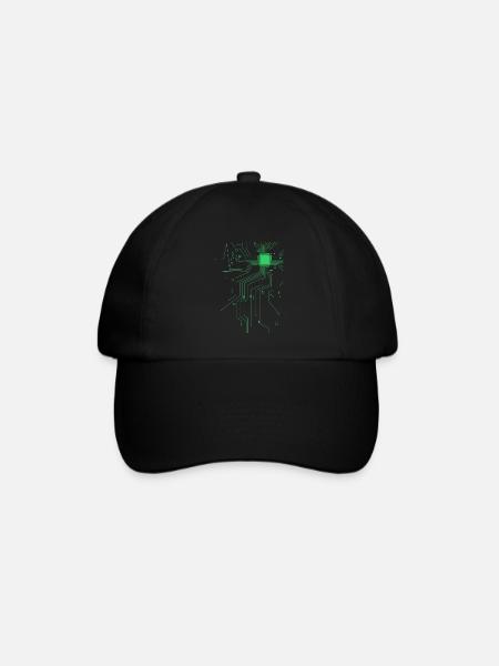 Informatiker Geschenk für Nerds und Computerfreaks - Baseballkappe - Schwarz/Schwarz