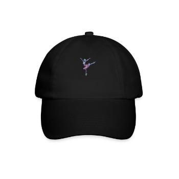 Splash Ballerina girl or woman dancing ballet - Baseball Cap - black/black - Front