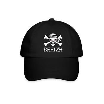 Bretagne - Breizh 16 - Casquette classique - noir/noir - Devant