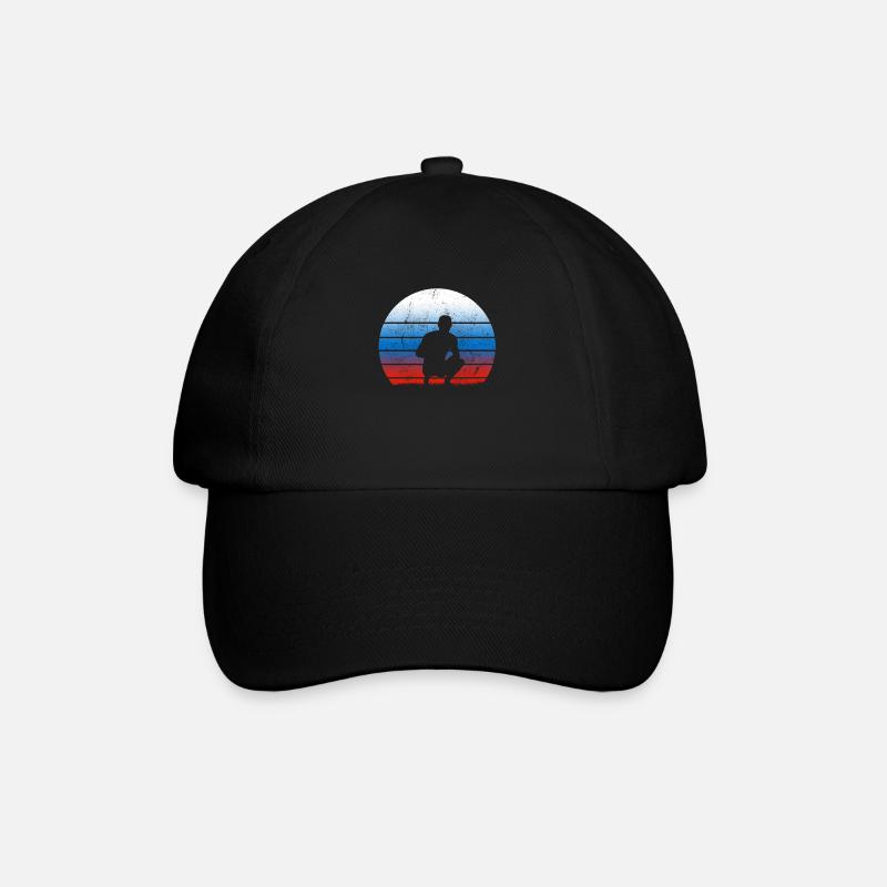 Russia Design Russland UdSSR Geschenk - Baseballkappe - Schwarz/Schwarz