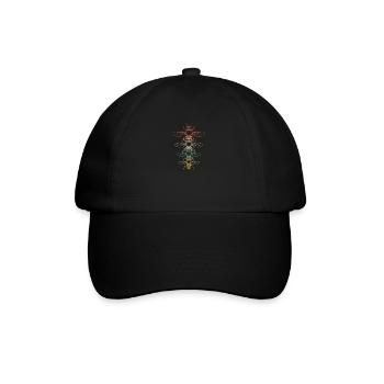 Retro Imker Bienen Geschenk - Baseballkappe - Schwarz/Schwarz - Vorne