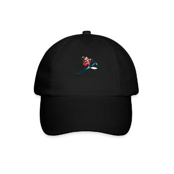 Christmas Manta Ray Xmas Diving Gift Idea - Baseball Cap - black/black - Front