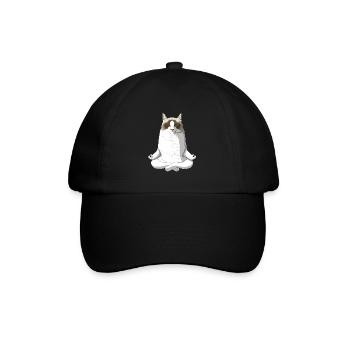 Ragdoll Katze - Baseballkappe - Schwarz/Schwarz - Vorne
