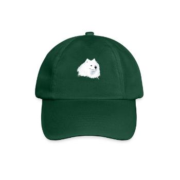 Samoyed Dog Head - Baseball Cap - bottle green - Front