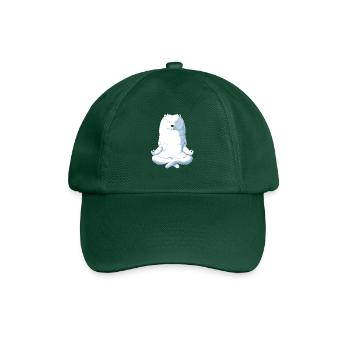 Samoyed Yoga - Baseball Cap - bottle green - Front