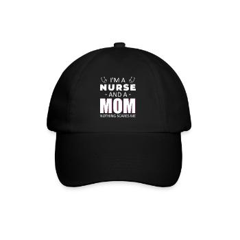Infirmière infirmière - Casquette classique - noir/noir - Devant