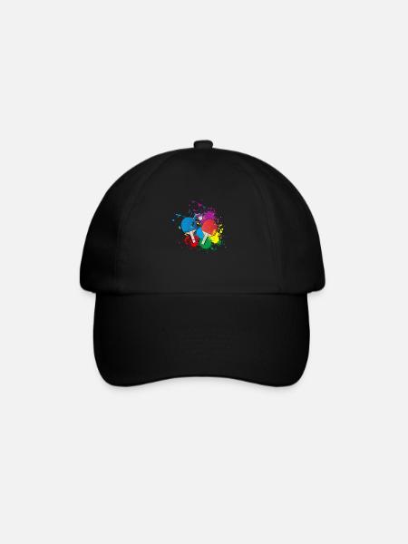 Cadeau de ping-pong pour joueur de ping-pong - Casquette classique - noir/noir