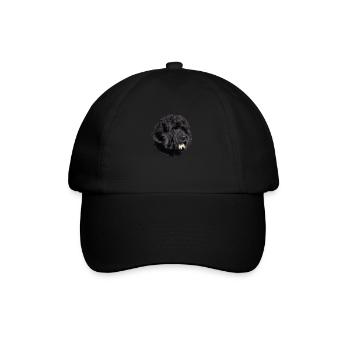 Hund Portugiesischer Wasserhund - Baseballkappe - Schwarz/Schwarz - Vorne