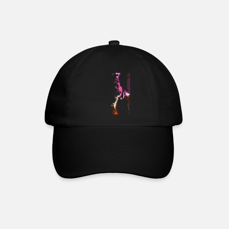 Cello Musiker Geschenk für Cello Spieler - Baseballkappe - Schwarz/Schwarz