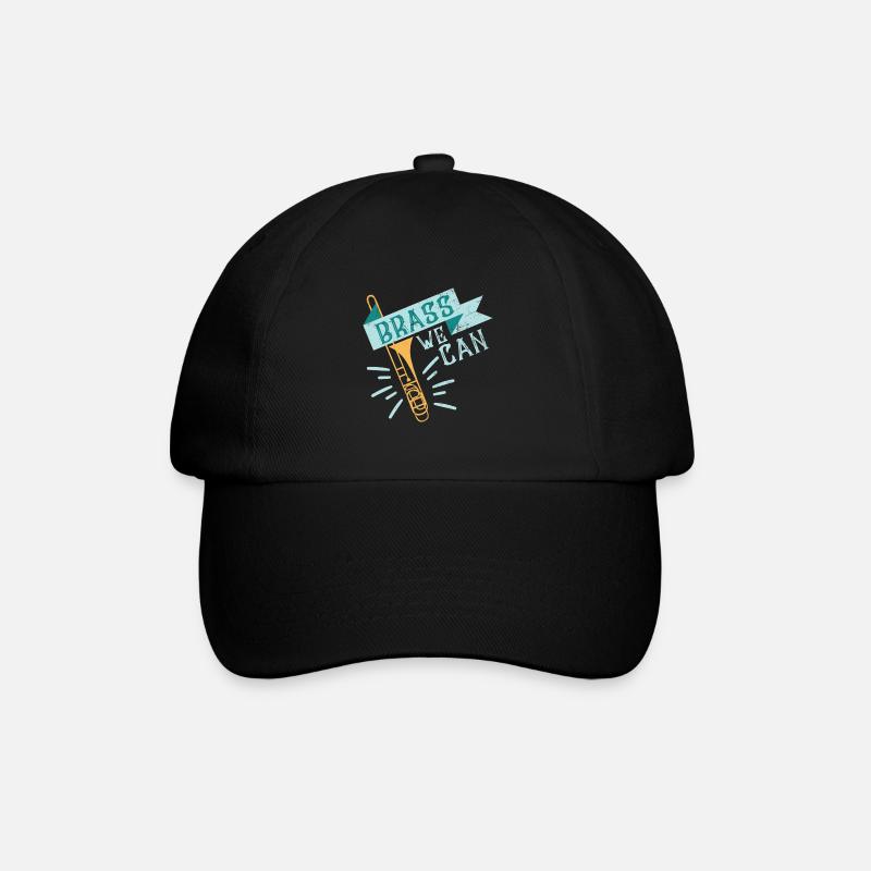 Brass We Can - Posaune - Baseballkappe - Schwarz/Schwarz