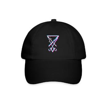 Sigil of Lucifer Aesthetic Goth Satanist Geschenk - Baseballkappe - Schwarz/Schwarz - Vorne