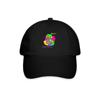 90er jahre - Baseballkappe - Schwarz/Schwarz - Vorne